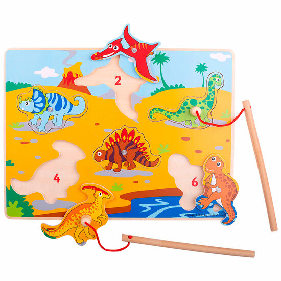 Bigjigs Magnetisch Visspel Dino&#039;s