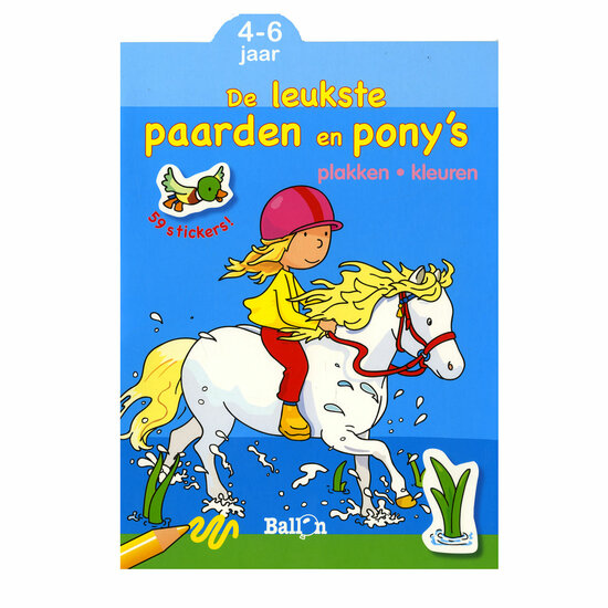 Plakken en Kleuren - De leukste Paarden en Pony&#039;s, 4-6 jaar