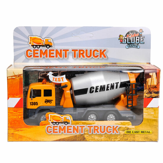 Pull Back Cementwagen met Licht &amp; Geluid