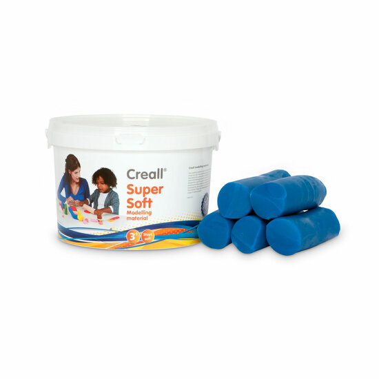 Creall Supersoft klei Blauw, 1750gr.