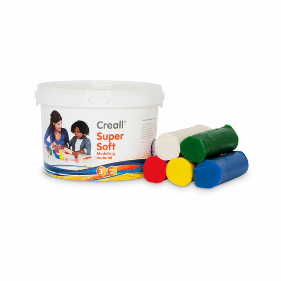 Creall Supersoft Klei 5 kleuren, 1750gr.