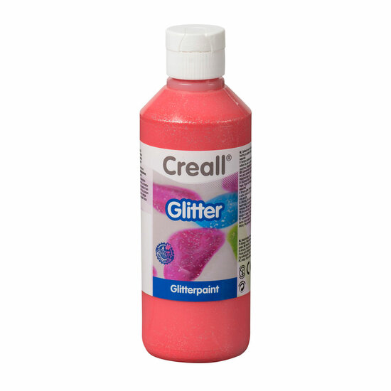 Creall Glitterverf Rood, 250ml