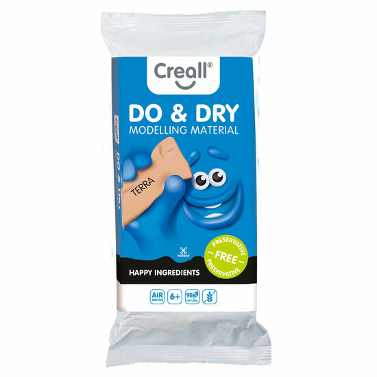 Creall Do&amp;Dry Boetseerklei Conserveringsvrij Terra, 1000gr.