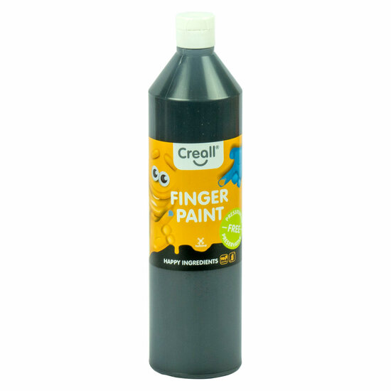 Creall Vingerverf Conserveringsvrij Zwart, 750ml