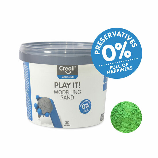 Creall Play It Speelzand Groen, 750gr.