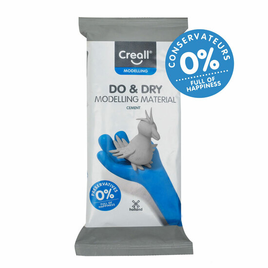 Creall Do&amp;Dry Boetseerklei Conserveringsvrij Cement, 500gr.