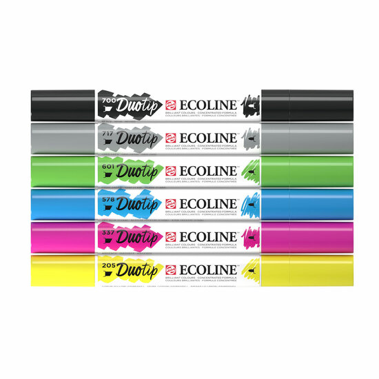 Ecoline Duotip Markers Basisset, 6dlg.