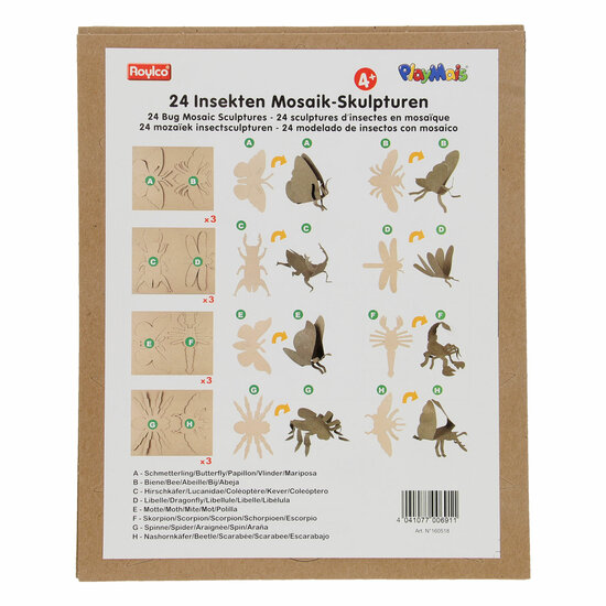 Playmais Mosaic 3D Insecten Versieren, 24st.