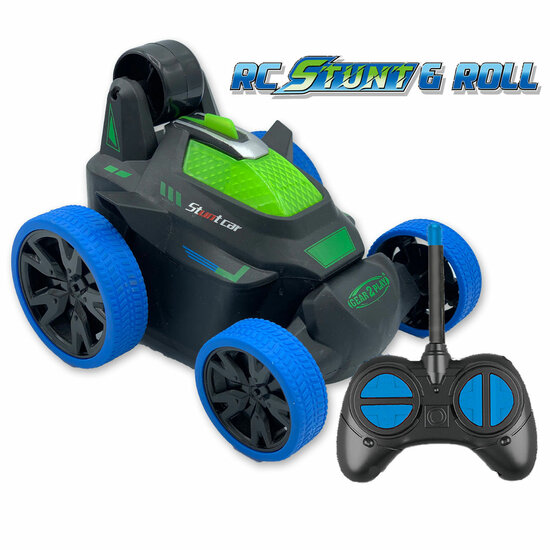 Gear2Play RC Stunt &amp; Roll Bestuurbare Auto Blauw