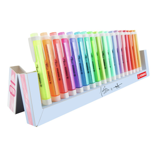 STABILO swing cool - Markeerstift - 18 Stuks Deskset