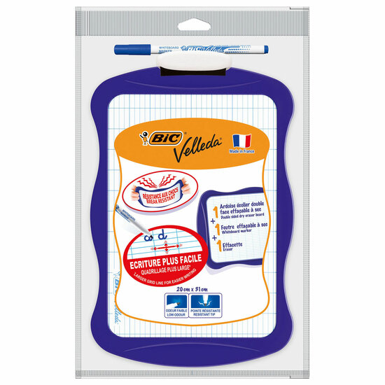 BIC Velleda Whiteboard met Wisser en Marker