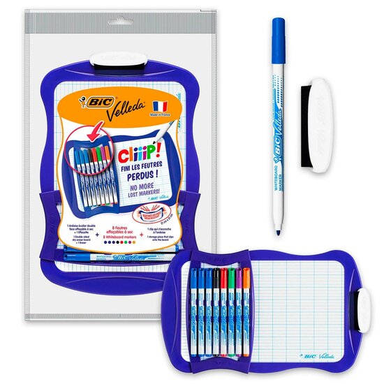 BIC Velleda Whiteboard met 8 Markers