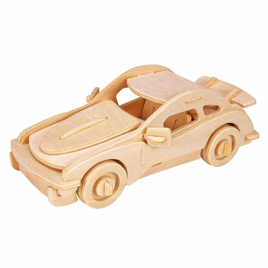 Gepetto&#039;s Workshop Houten Bouwpakket 3D - Sportauto