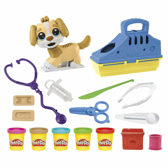 Play-Doh Care N Carry Dierenarts - Klei Speelset