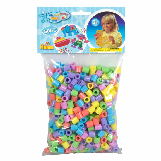 Hama Maxi Strijkkralenmix - Pastel  500st.