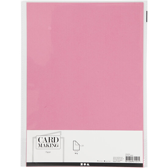 Papier Roze A4 80gr, 20st.