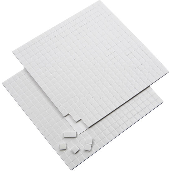 3D Foam Pads Wit 5x5x2mm, 2 Vellen