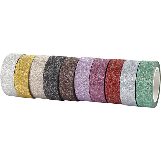 Glitter Tape Kleur,10st.