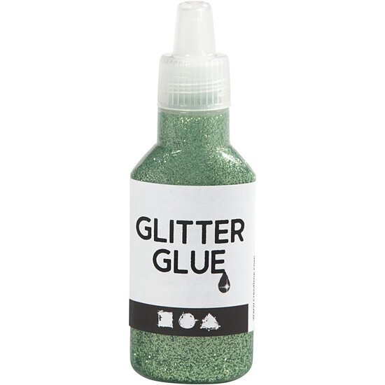 Glitterlijm Groen, 25ml