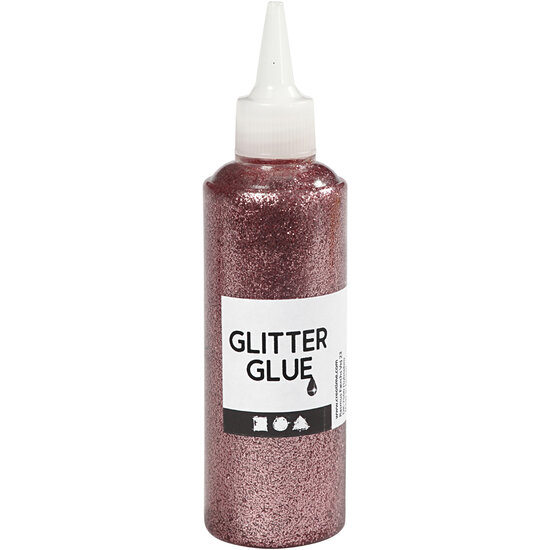 Glitterlijm Lichtroze, 118ml