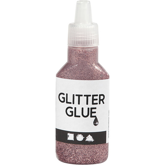 Glitterlijm Roze, 25ml