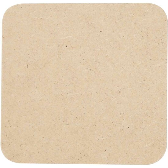 Onderzetters MDF 10x10cm, 50st.