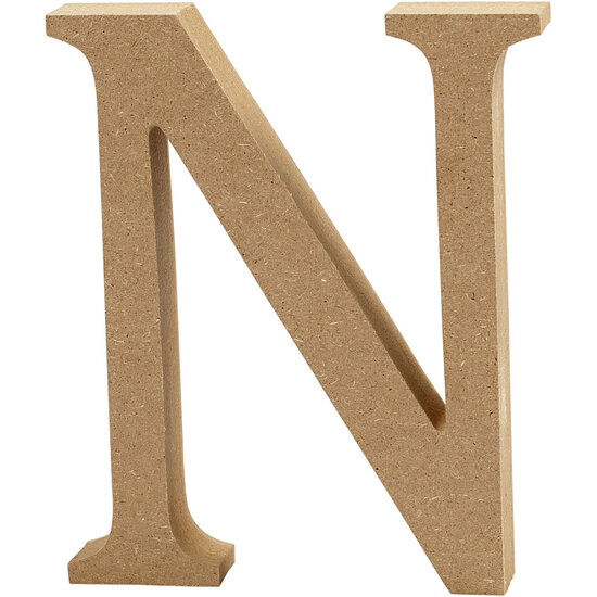 Letter N MDF 13cm, 1st.