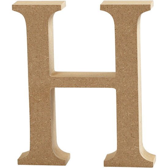 Letter H MDF 8cm, 1st.