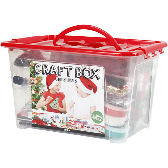 Hobbybox Rood met Creatieve Materialen