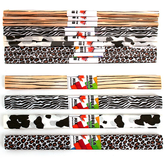 Cr&ecirc;pepapier Dieren, Set van 10