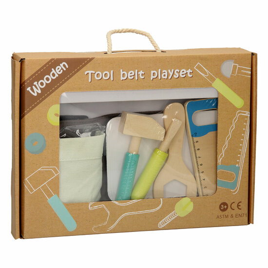 Gereedschapsriem met Houten Gereedschap