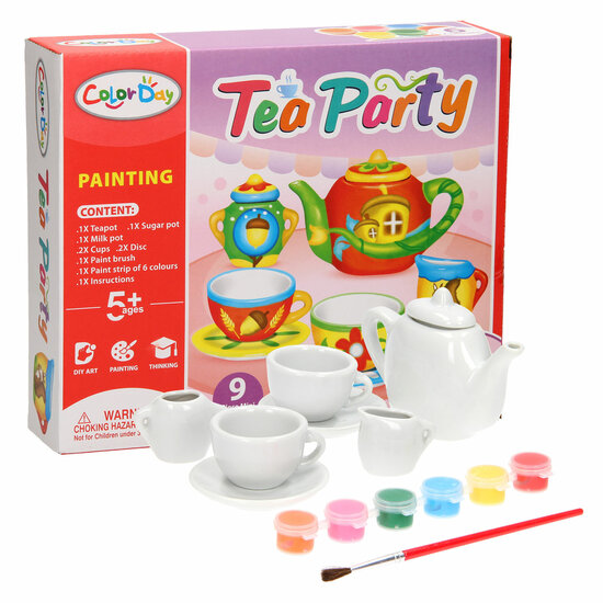 Schilder je eigen Theeservies