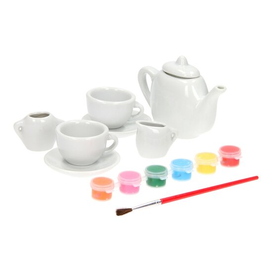 Schilder je eigen Theeservies