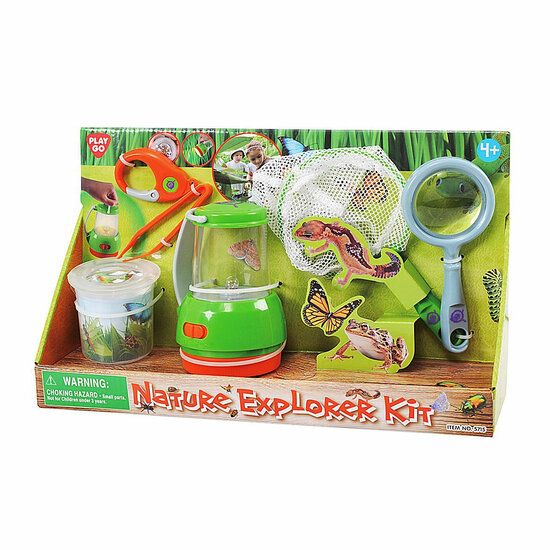 Play Natuur Onderzoekerset, 6 dlg. met Schepnet en Vergrootglas