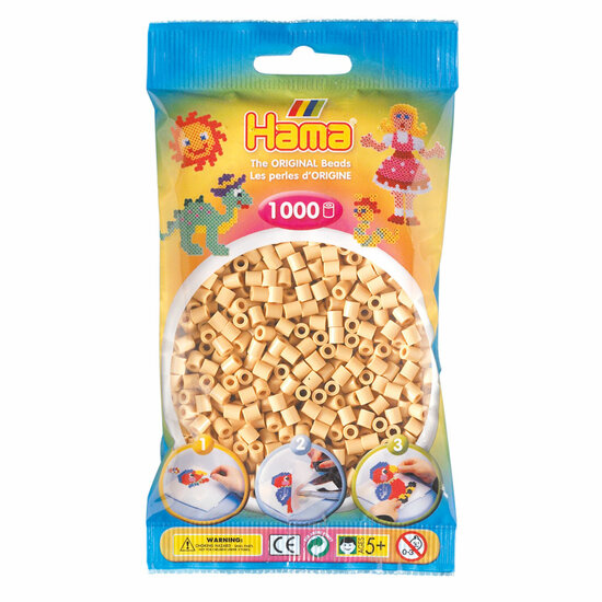 Hama Midi Strijkkralen - Beige (027), 1000st.
