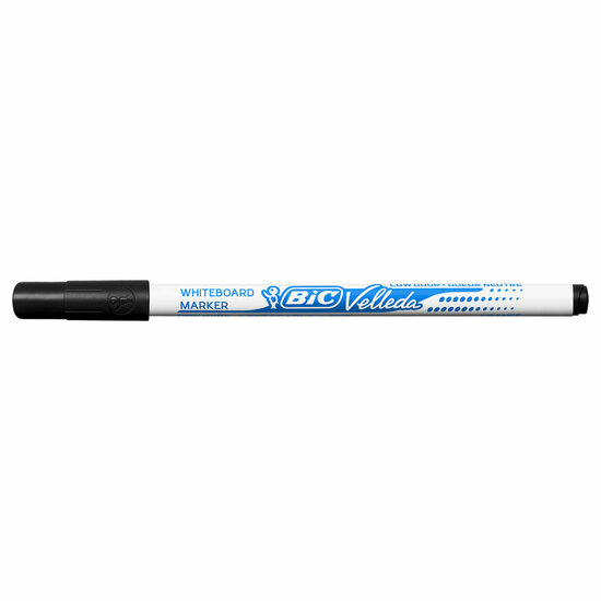 Viltstift Bic 1721 whiteboard rond zwart 1.5mm
