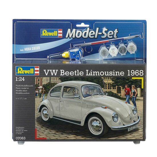 Revell Model Set - Volkswagen Beetle Limousine 68 - Incl. Basiskleuren Verf