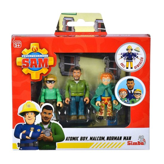 Brandweerman Sam Superhero Speelfiguren, 3st.