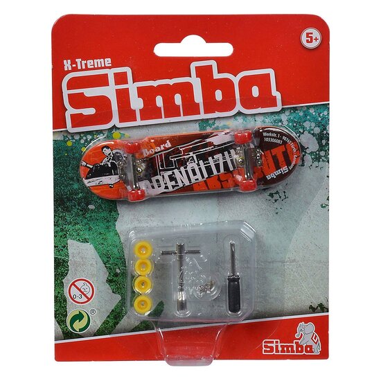 Vinger Skateboard X-Treme Kleur met Accessoires