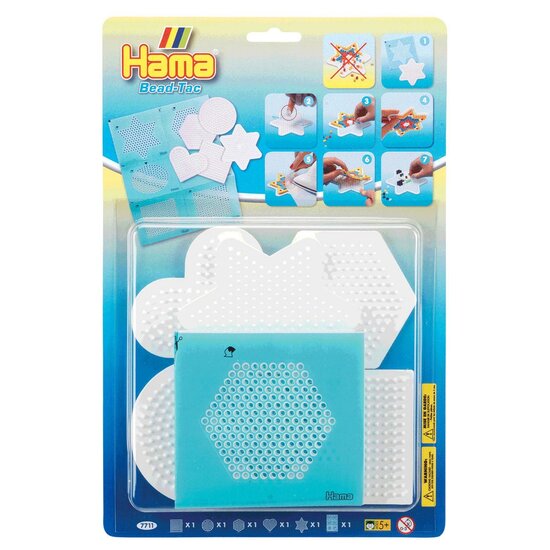 Hama Midi Bead-Tac Strijkkralenbordjes, 5st.