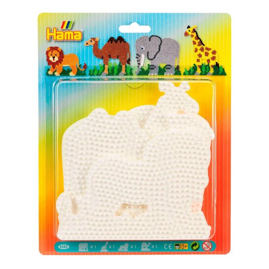 Hama Midi Strijkkralenbordjes - Dieren, 4st.
