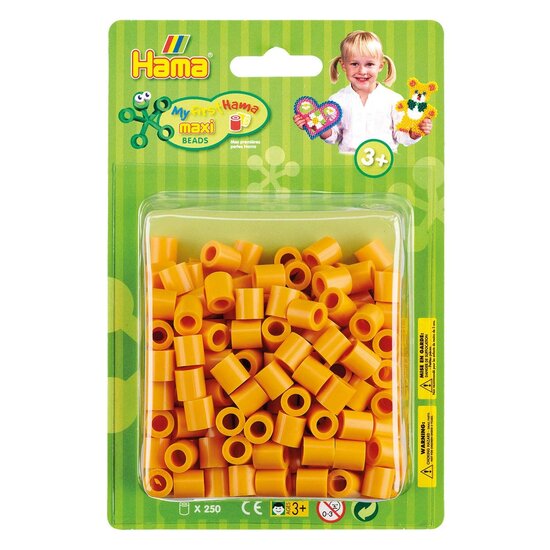 Hama Maxi Strijkkralen Teddybeer Bruin, 250st.