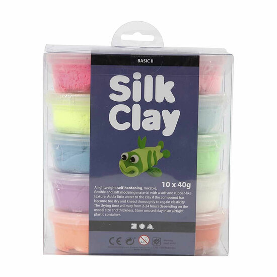 Silk Clay - Felle Kleuren, 10x40gr