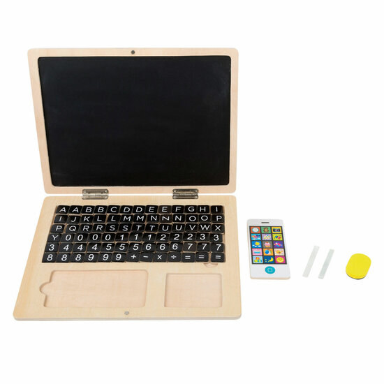 Small Foot  -  Houten Laptop met Magneetbord