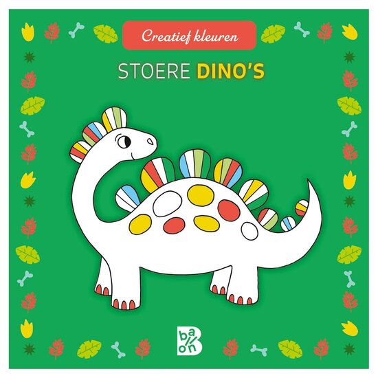 Creatief kleuren - Stoere dino&#039;s