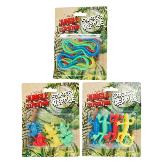 Jungle Expedition Stretch Reptielen. 6st.