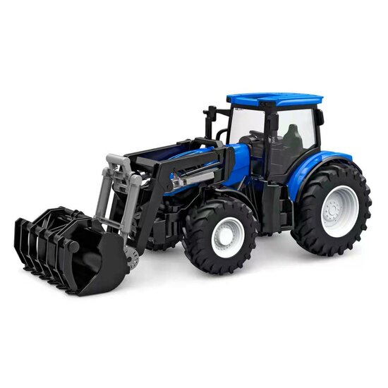 Kids Globe RC Tractor met Frontlader - Blauw
