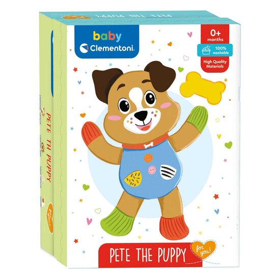 Clementoni Baby - Pluchen Knuffel Pete de Puppy