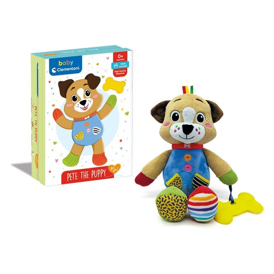 Clementoni Baby - Pluchen Knuffel Pete de Puppy