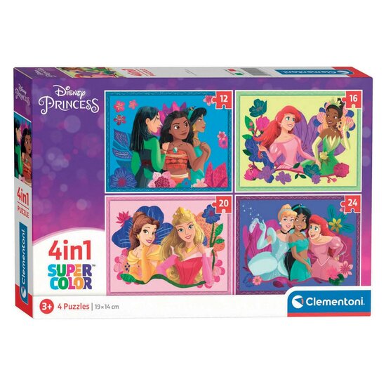 Clementoni Puzzels Disney Princess, 4in1